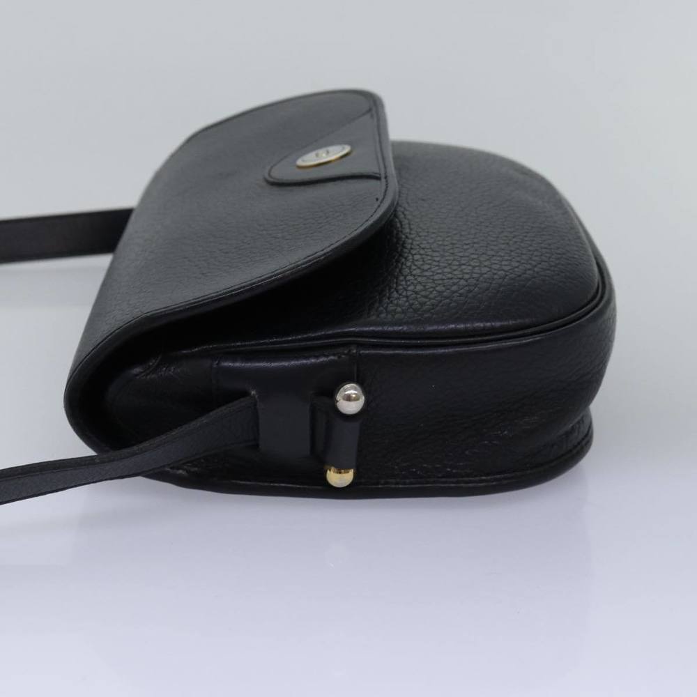 Christian Dior Shoulder Bag Leather Black Auth bs14945 - Picture 3 of 16